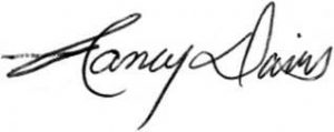 Nancy Davis's signature